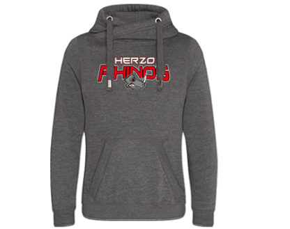 CROSS NECK HOODIE STAHLS