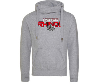 CROSS NECK HOODIE STAHLS – Bild 2